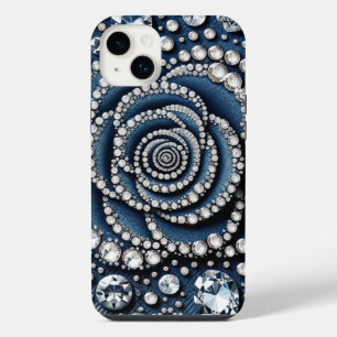 Diamantrose & Denim Glam Bling iPhone 14 Plus Hülle