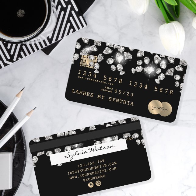 Diamants à séchage sur carte de crédit (Créateur téléchargé)