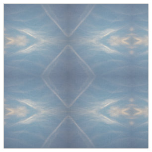 diamants blancs bleus dans le ciel motif, tissu