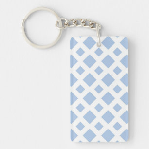 Diamants bleu clair sur blanc