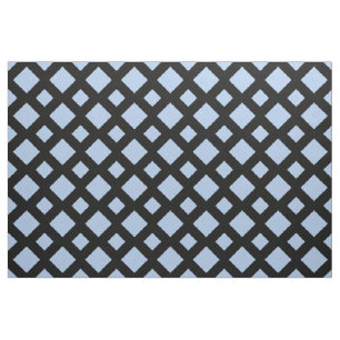 Diamants bleu-clair sur le tissu géométrique noir