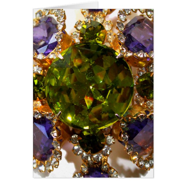 Diamants d'améthyste violet Emeralds bijoux (Devant)