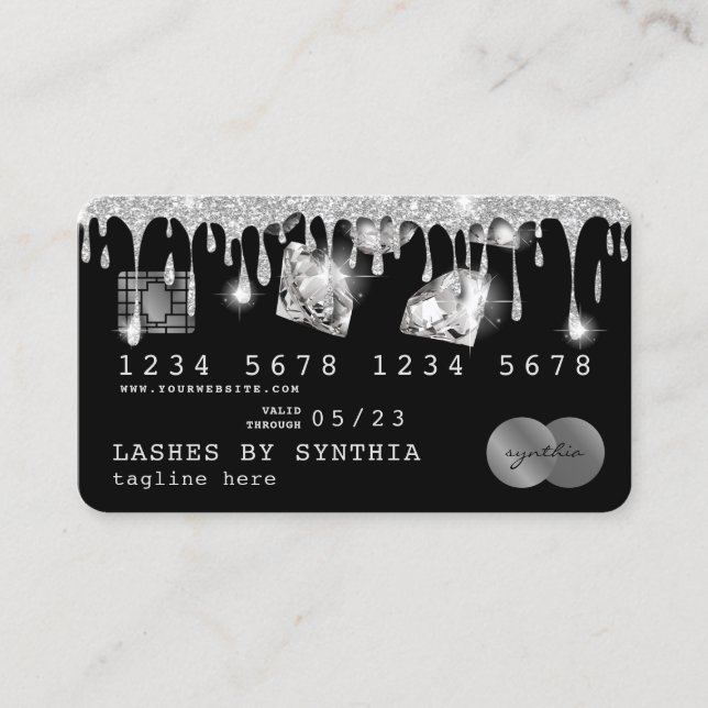 Diamants d'or à séchage par carte de crédit (Devant)