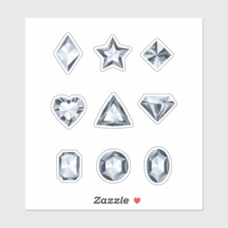 Diamants et gemmes autocollants