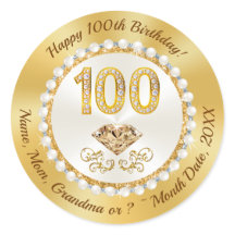 Diamants et Perles, Or, Stickers 100e Anniversaire
