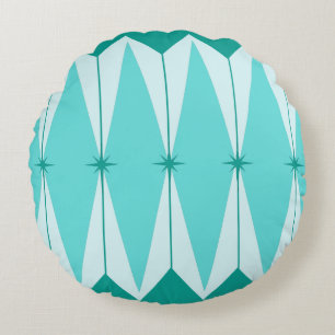 Diamants géométriques et coussin rond de