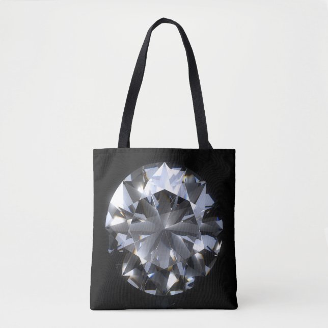 Diamantstein: schwarzer Raumfunkel. Tasche (Vorderseite)