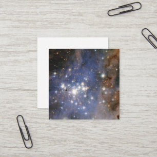 Diamantsterne im Carina-Nebel Hubble-Weltraumteles Quadratische Visitenkarte