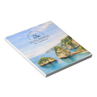 Diamantstrand Bali Aquarell Türkisblaues Meer Notizblock