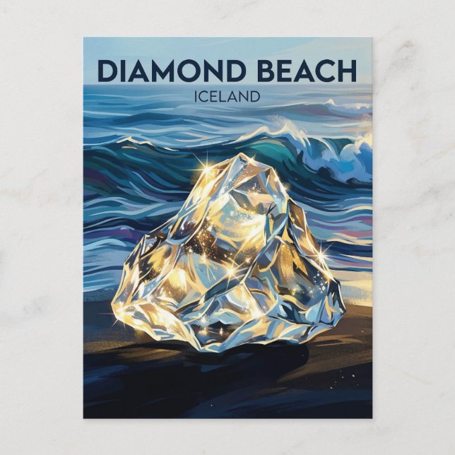 Diamantstrand Island Postkarte (Vorderseite)