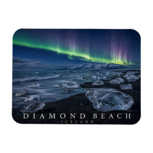 Diamantstrand Nordlichter Magnet