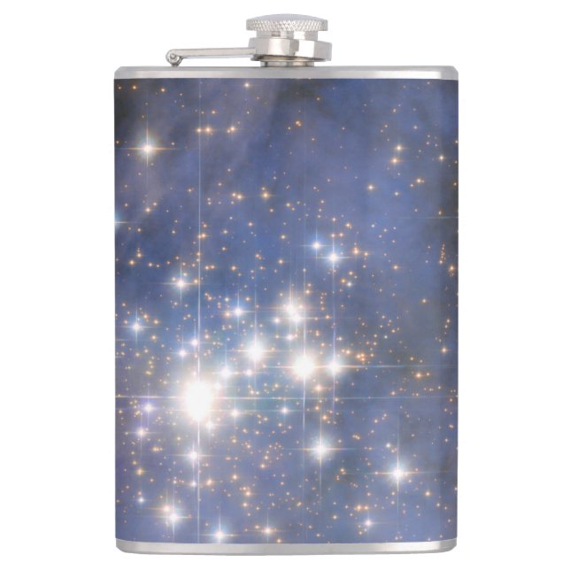 Diamantstränge in Carina Nebula Hubble Space Flachmann (Vorderseite)