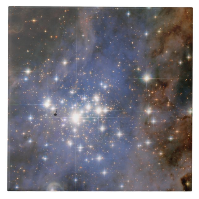 Diamantstränge in Carina Nebula Hubble Space Fliese (Vorderseite)