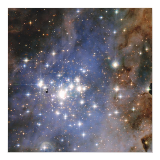 Diamantstränge in Carina Nebula Hubble Space Fotodruck (Vorne)