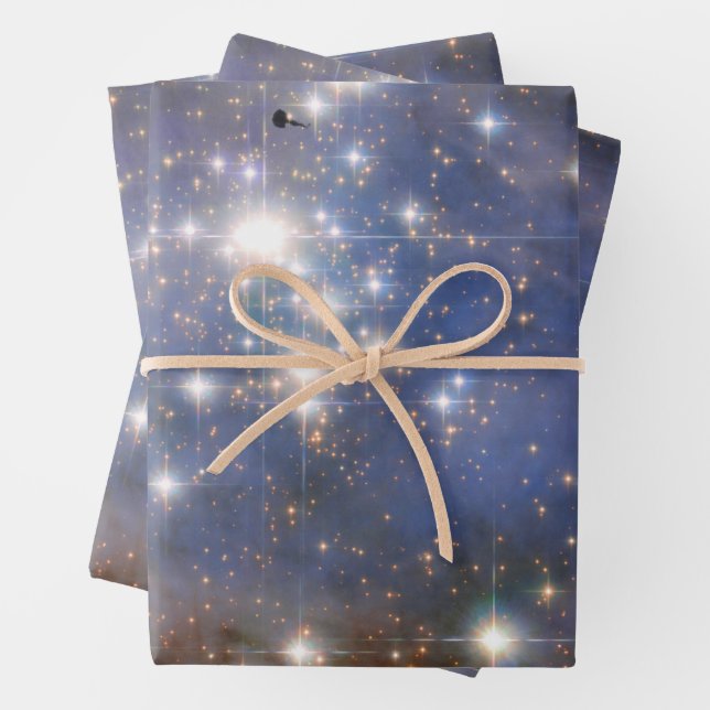 Diamantstränge in Carina Nebula Hubble Space Geschenkpapier Set (Beispiel)