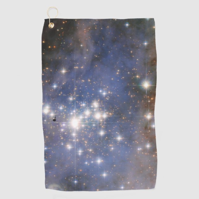 Diamantstränge in Carina Nebula Hubble Space Golfhandtuch (Vorderseite)