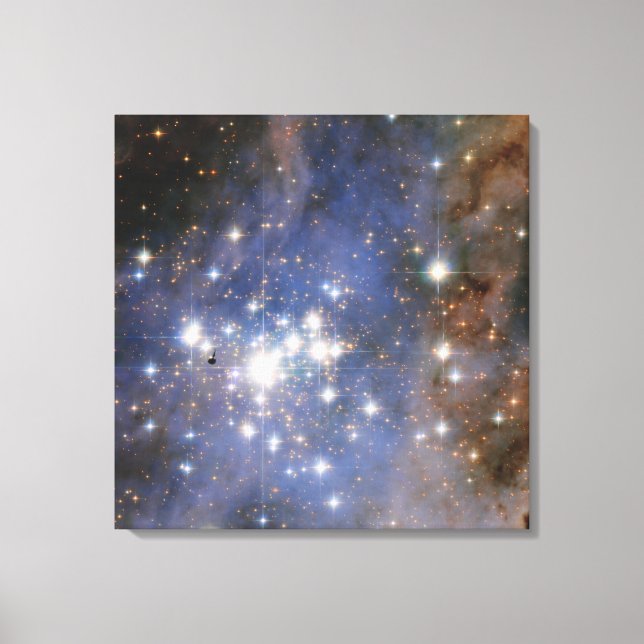 Diamantstränge in Carina Nebula Hubble Space Leinwanddruck (Vorderseite)
