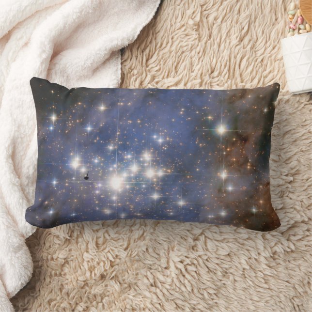 Diamantstränge in Carina Nebula Hubble Space Lendenkissen (Decke)