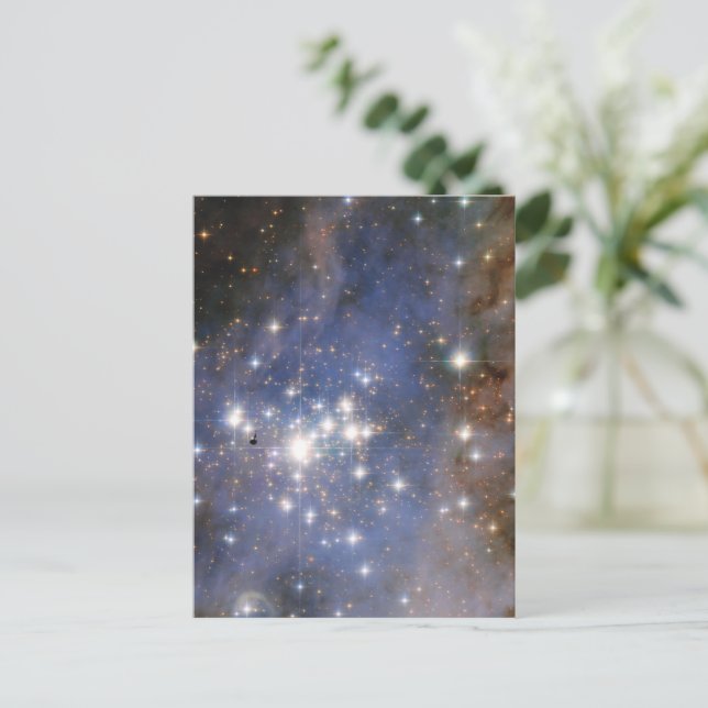 Diamantstränge in Carina Nebula Hubble Space Postkarte (Stehend Vorderseite)