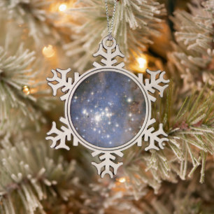 Diamantstränge in Carina Nebula Hubble Space Schneeflocken Zinn-Ornament