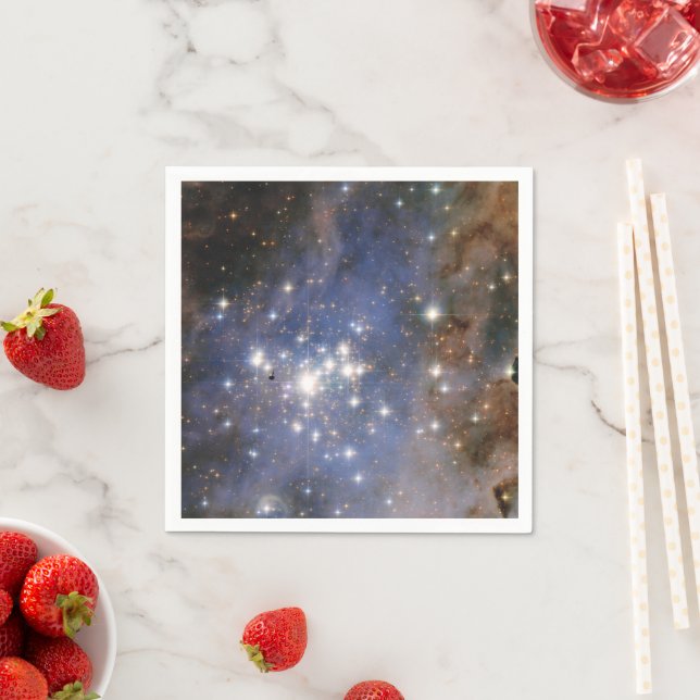 Diamantstränge in Carina Nebula Hubble Space Serviette (Beispiel)