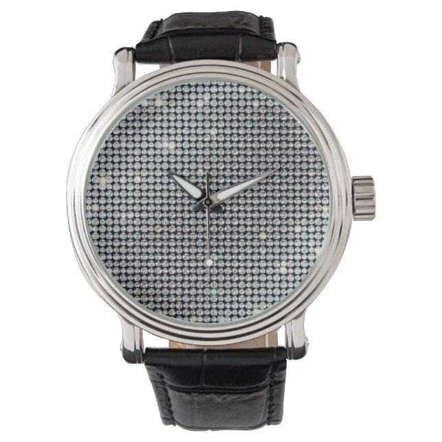 Diamantuhren, brillanter Glitzer Armbanduhr (Vorderseite)