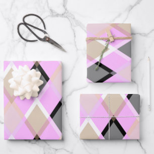 Diamantverpackungspapier lila geschenkpapier set