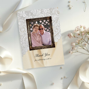 Diamond 60. Hochzeitstag Dankeschön-Karte Einladung