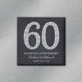 Diamond 60. Wedding Anniversary Keepake Magnet