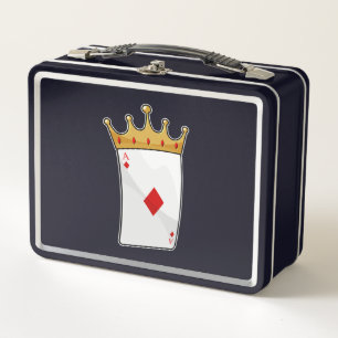 Diamond Ace mit King Crown Metall Brotdose