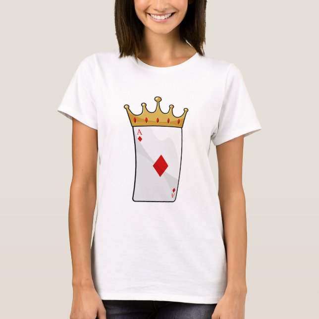 Diamond Ace mit King Crown T-Shirt (Vorderseite)