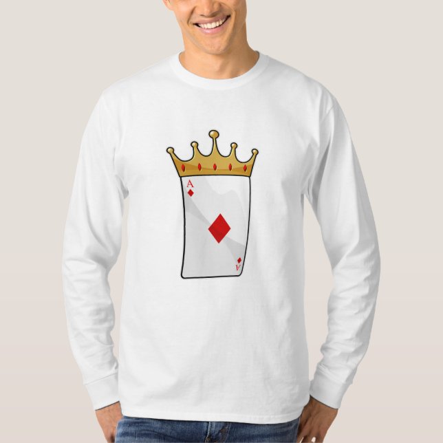Diamond Ace mit King Crown T-Shirt (Vorderseite)
