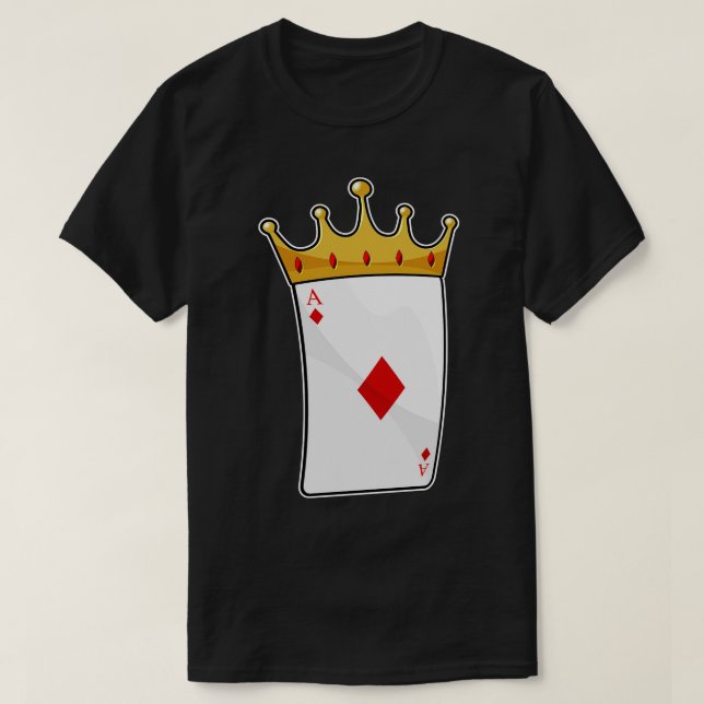 Diamond Ace mit King Crown T-Shirt (Design vorne)