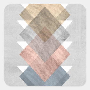 Diamond Align I Quadratischer Aufkleber