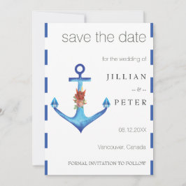 Diamond Anchor Fabulous Ocean Wedding Save The Date