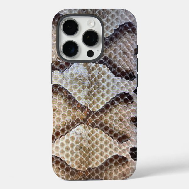 Diamond Back Rattlesnake iPhone 16 Pro Hülle (Rückseite)