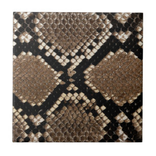 Diamond Back Rattlessnake Skin Fliese