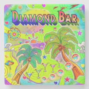 Diamond Bar Mind Focus Coaster Steinuntersetzer