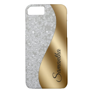 Diamond Bling Gold Metal Personalisiert Galm Case-Mate iPhone Hülle