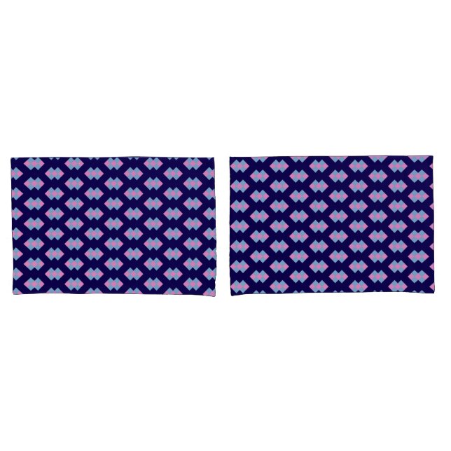 Diamond Blue Pillowcase Kissenbezug (Vorderseite-Set)