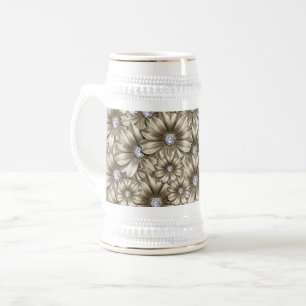 Diamond Blume Beer Stein Bierglas
