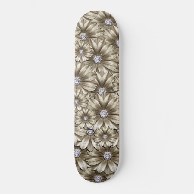 Diamond-Blume-Skateboard Skateboard (Vorderseite)