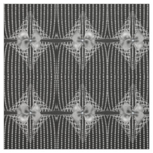 Diamond Bows Elegant Goth Muster Fabric Stoff