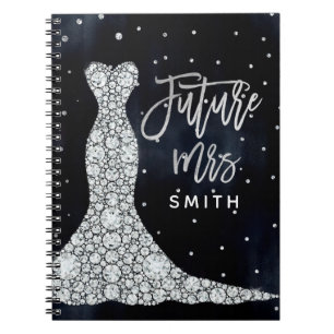 Diamond Brautparty Wedding Dress Future Mrs. Notizblock