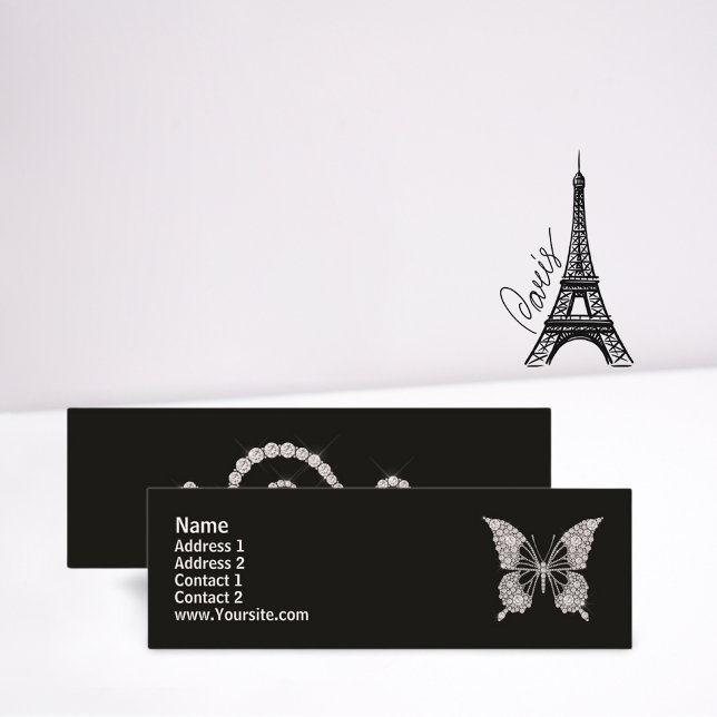 Diamond Butterfly Mini Business Card Visitenkarte (Von Creator hochgeladen)