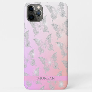 Diamond Butterfly Muster, DIY Name, Ombre Colors Case-Mate iPhone Hülle