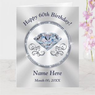 Diamond, Cartes personnalisées pour son 60e annive
