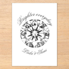 Diamond Classic Round Brighter together 2026 -  Acryleinladungen
