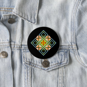 Diamond Crosses Button