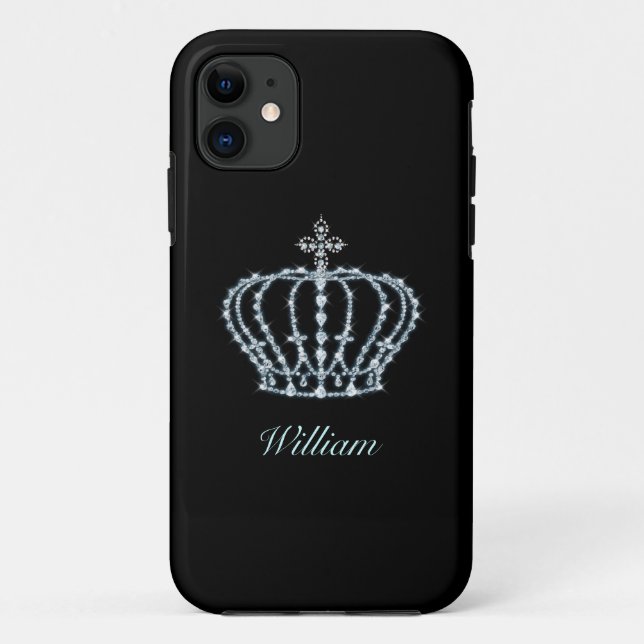 Diamond Crown - iPhone Case mit individualisierbar (Rückseite)